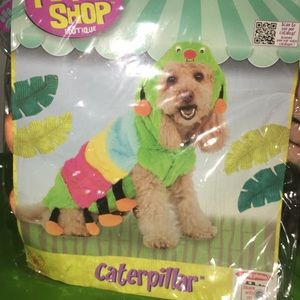 Small caterpillar dog costume